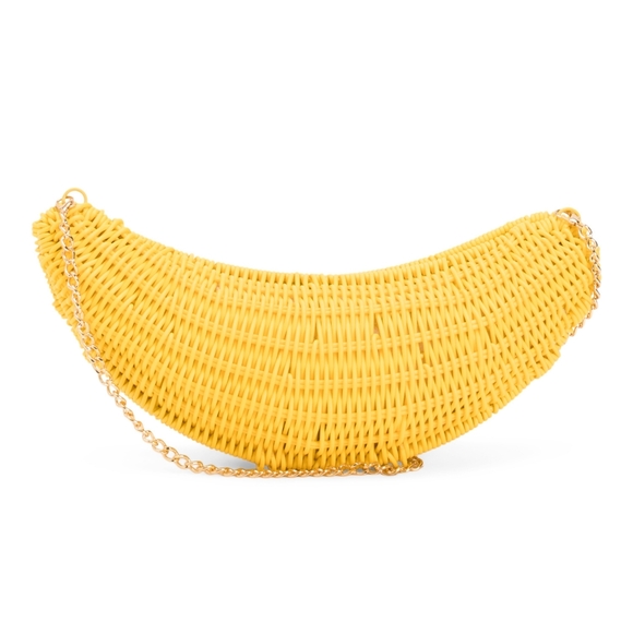 Alessia Bianchi Handbags - Banana Woven Clutch Handbag